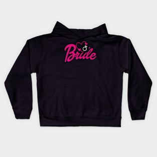 Bride Gift Wedding Announcement Engagement Funny Bride Kids Hoodie